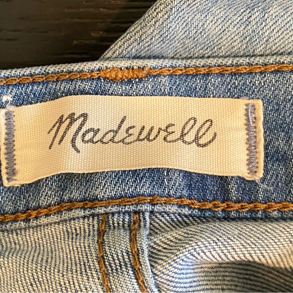 Madewell Jeans Women's 27 Blue Cali Demi-Boot Crop Flare Button Fly Comfort - Picture 6 of 11